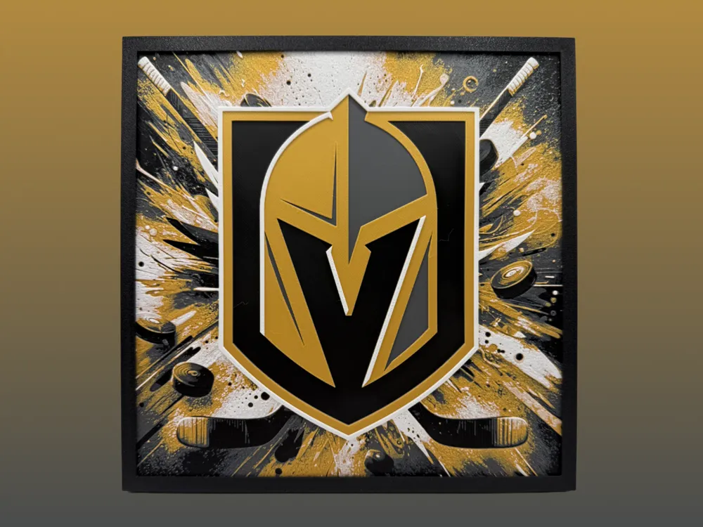 HueForge model: Las Vegas Golden Knights - Series 2 - NHL Hueforge by Canadian Gamer