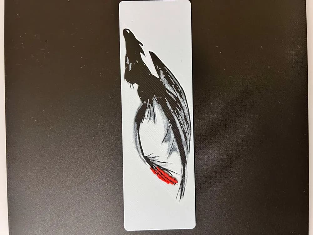 How to Train Your Dragon: Toothless - Bookmark by 3djd HueForge model: How to Train Your Dragon: Toothless - Bookmark by 3djd