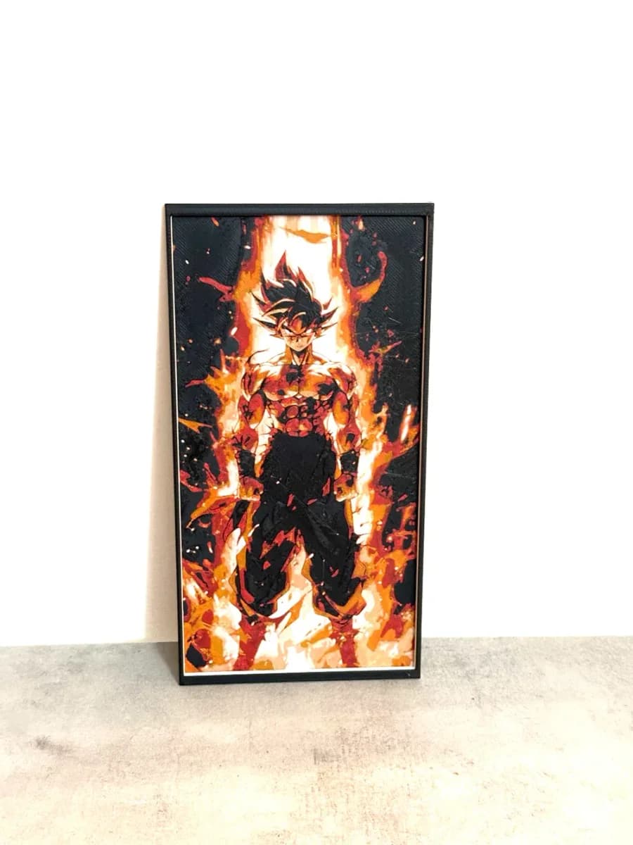 The Origin of son Goku with black frame-Dragonball- hueforge final The Origin of son Goku with black frame-Dragonball- hueforge final