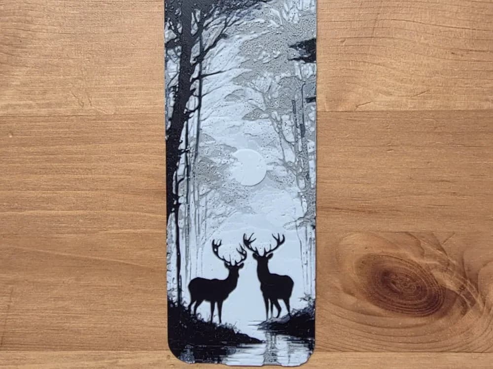 Deer Bookmark by Morganja HueForge model: Deer Bookmark by Morganja
