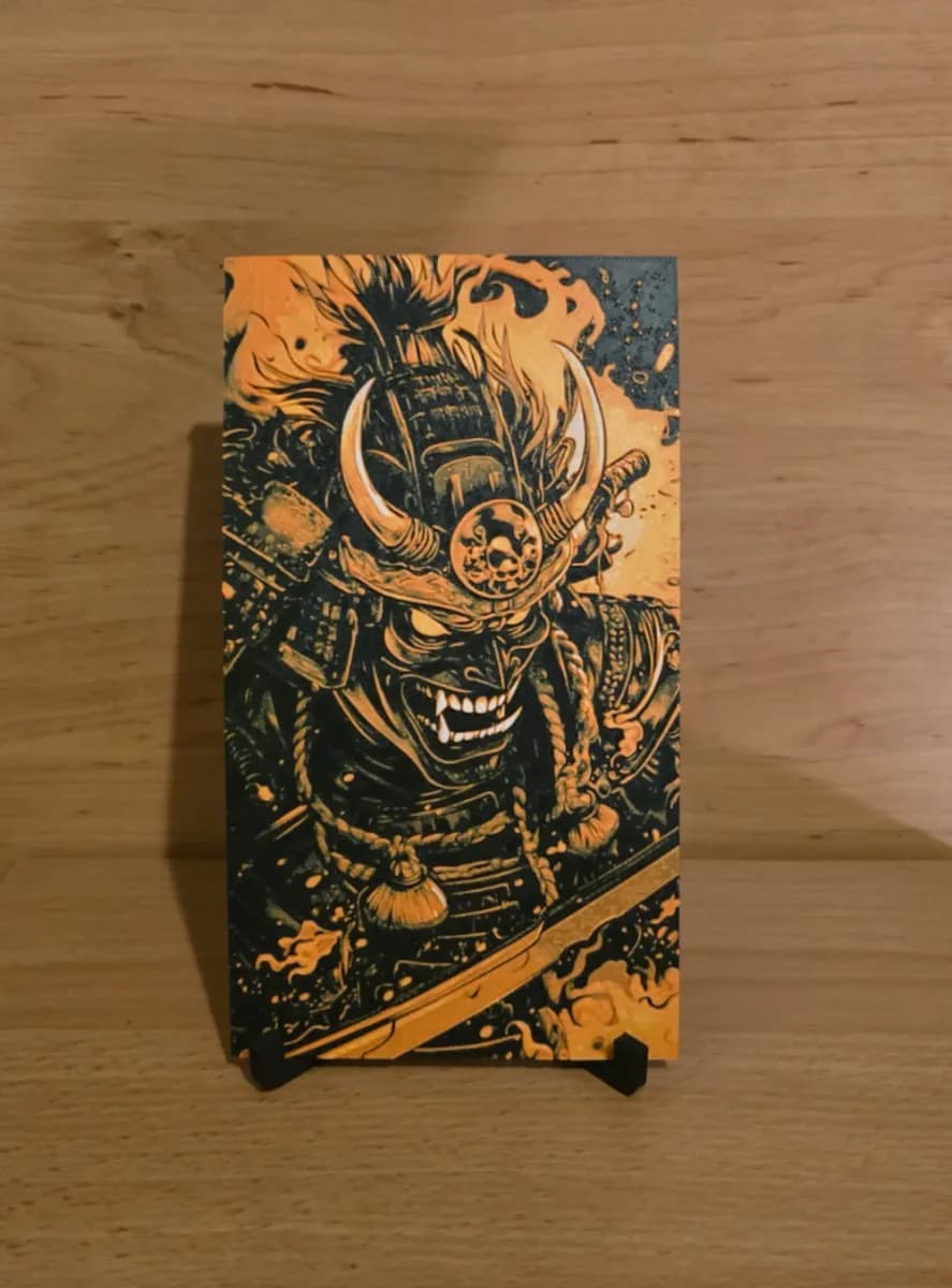 Japanese Samurai Hueforge by Kactus Fpv HueForge model: Japanese Samurai Hueforge by Kactus Fpv