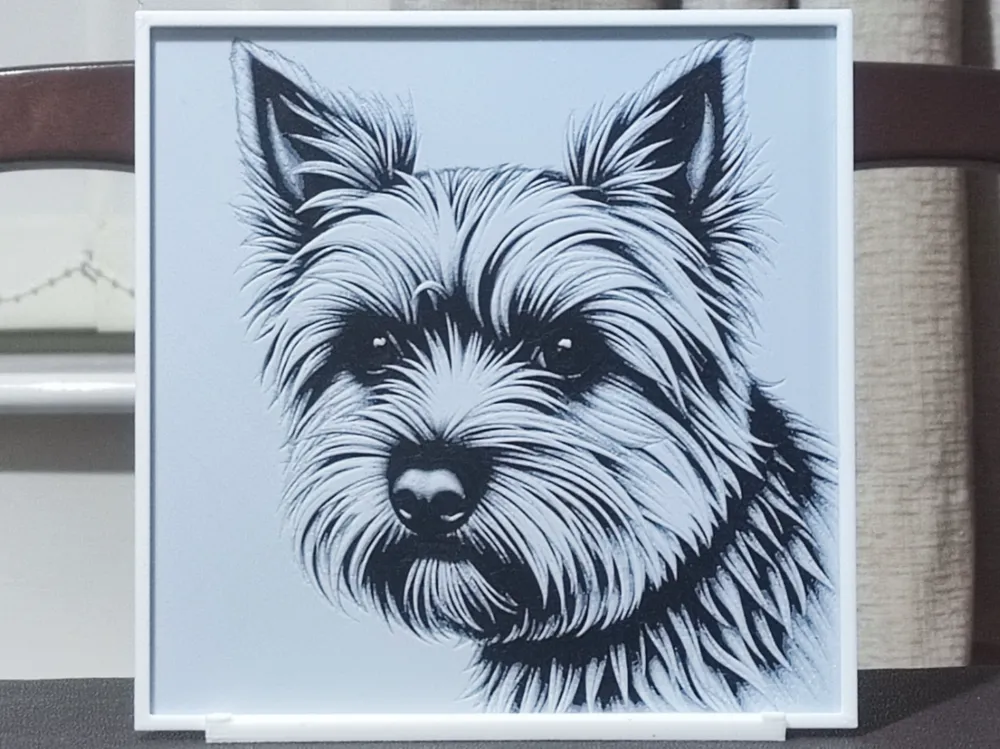 Yorkshire Terrier - HueForge 2 Color by BoDad HueForge model: Yorkshire Terrier - HueForge 2 Color by BoDad