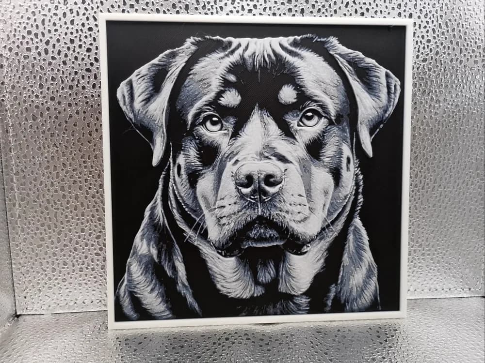 Rottweiler – Hueforge by Borishotch Industries HueForge model: Rottweiler – Hueforge by Borishotch Industries