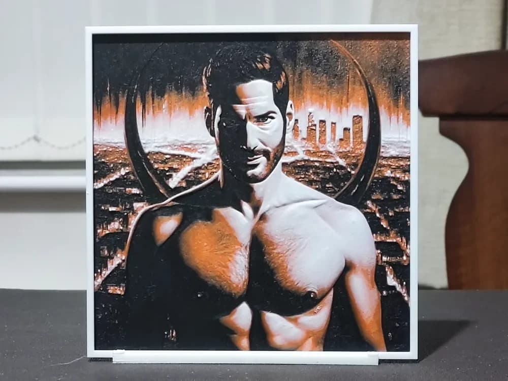 HueForge model: Lucifer Morningstar - HueForge 3 Color by BoDad