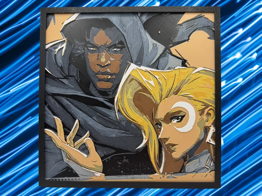 Cloak and Dagger - Marvel Rivals by Canadian Gamer HueForge model: Cloak and Dagger - Marvel Rivals by Canadian Gamer