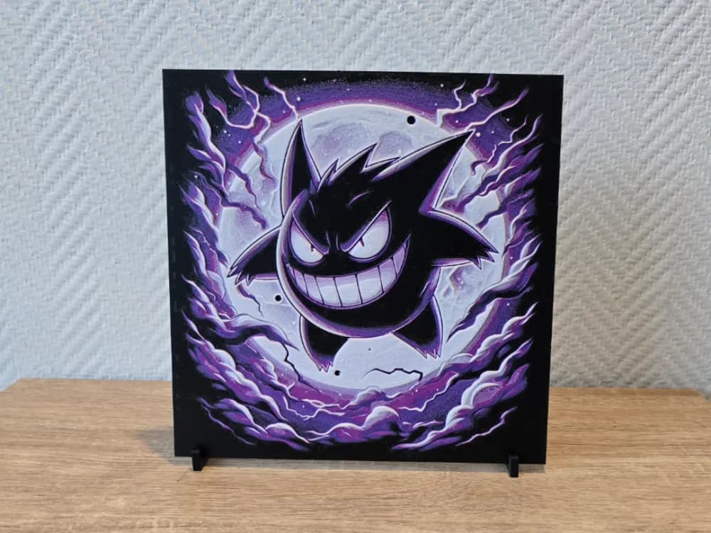 Gengar Pokemon Hueforge by Kactus Fpv HueForge model: Gengar Pokemon Hueforge by Kactus Fpv