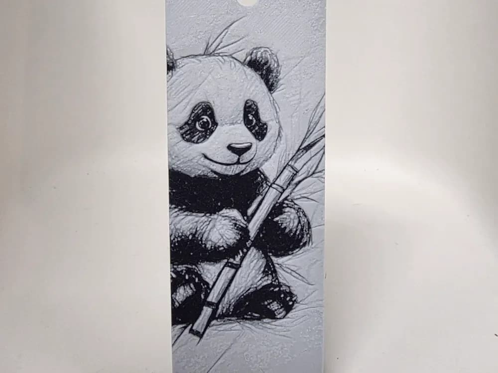 Panda Bookmark by Morganja HueForge model: Panda Bookmark by Morganja