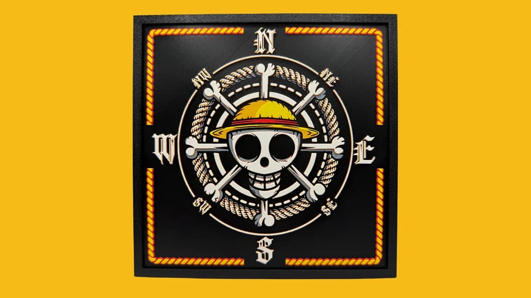 One Piece Compass by BusyKikiBee HueForge model: One Piece Compass by BusyKikiBee