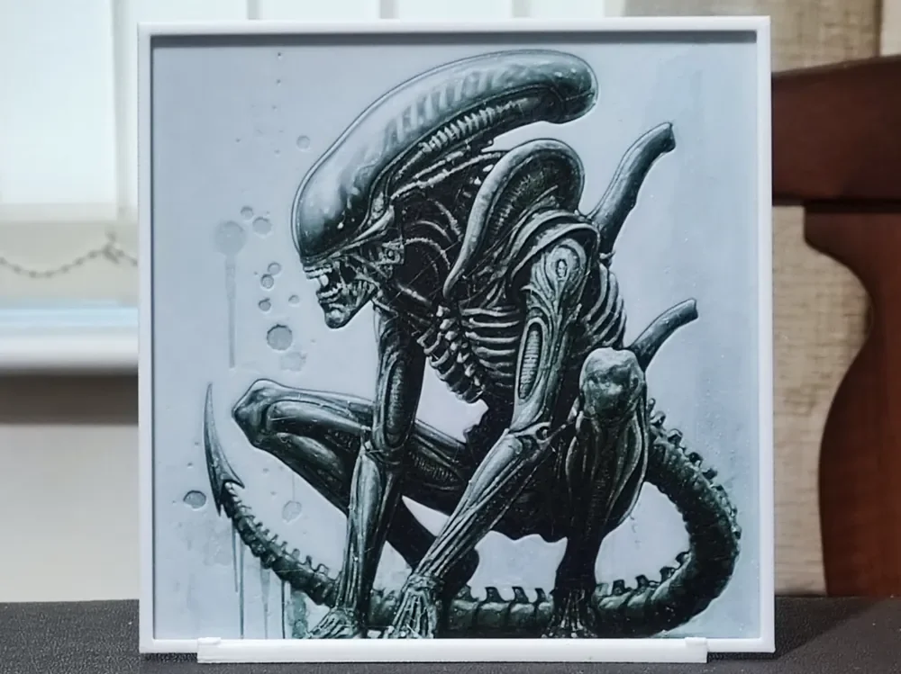 HueForge model: Xenomorph v2 - HueForge 3 Color by BoDad