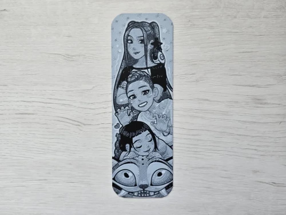 KPOP Demon Hunters Bookmark by Atrus Design HueForge model: KPOP Demon Hunters Bookmark by Atrus Design