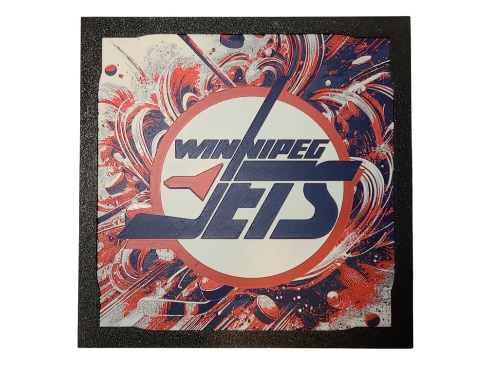 HueForge model: Winnipeg Jets - Classic Logo - NHL Hueforge by Canadian Gamer