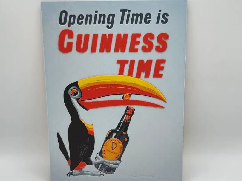 Vintage Guinness advertising poster 01 - Hueforge by Altf4-Formation HueForge model: Vintage Guinness advertising poster 01 - Hueforge by Altf4-Formation