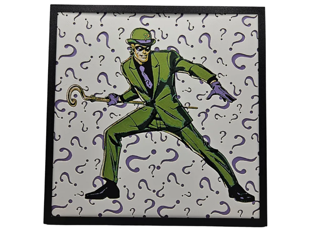 HueForge model: Classic Riddler - DC Comics by BusyKikiBee