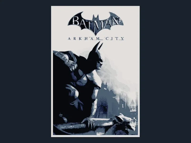 Batman: Arkham City (Game Poster - HueForge) by HugheCraft HueForge model: Batman: Arkham City (Game Poster - HueForge) by HugheCraft