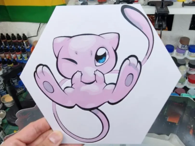 Pokemon Hueforge - Mew by Dakiren HueForge model: Pokemon Hueforge - Mew by Dakiren