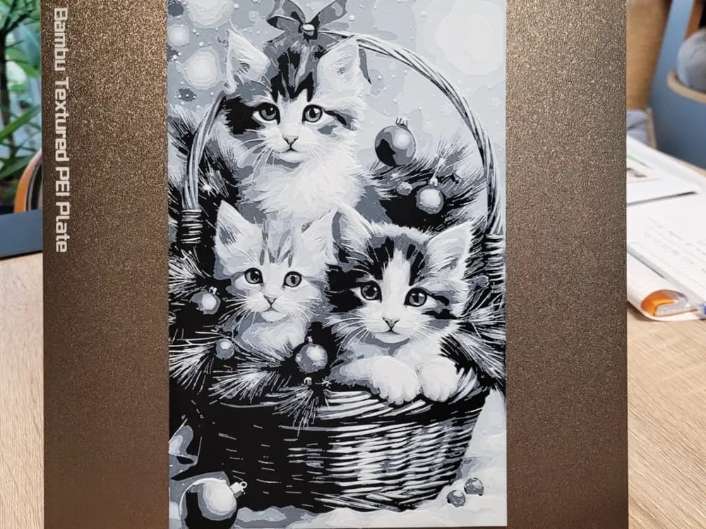 HueForge model: Kitten For Gift - Cat Hueforge - 148x235 by Vincent111