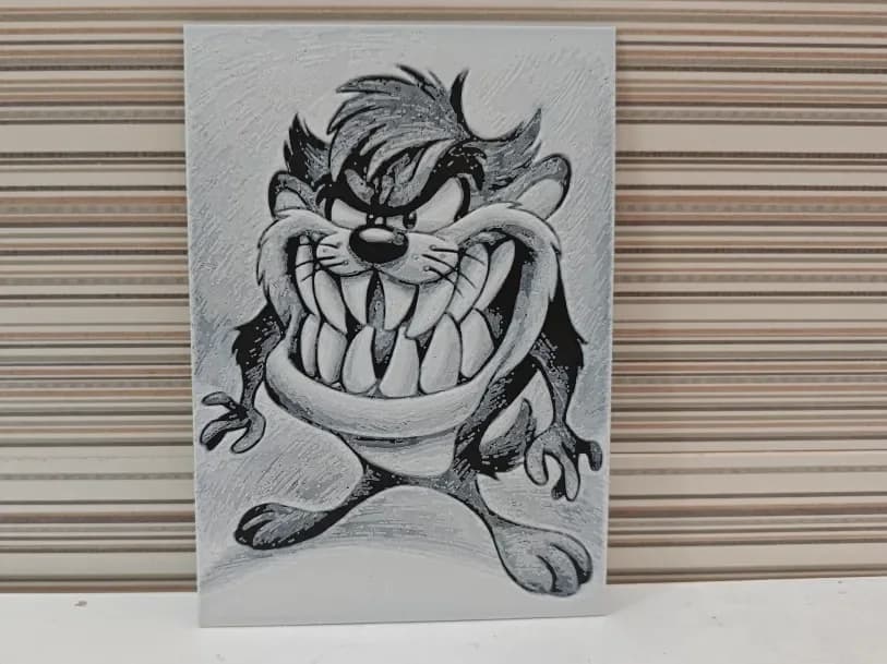 Hueforge Tasmanian Devil (Taz) by Litolunar HueForge model: Hueforge Tasmanian Devil (Taz) by Litolunar