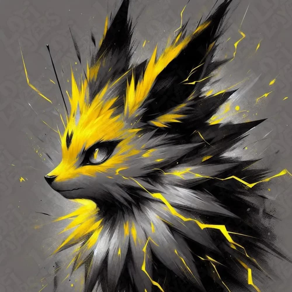 Jolteon Hueforge by LoFi Layers HueForge model: Jolteon Hueforge by LoFi Layers
