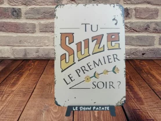 Plaque Vintage Suze Hueforge Plaque Vintage Suze Hueforge