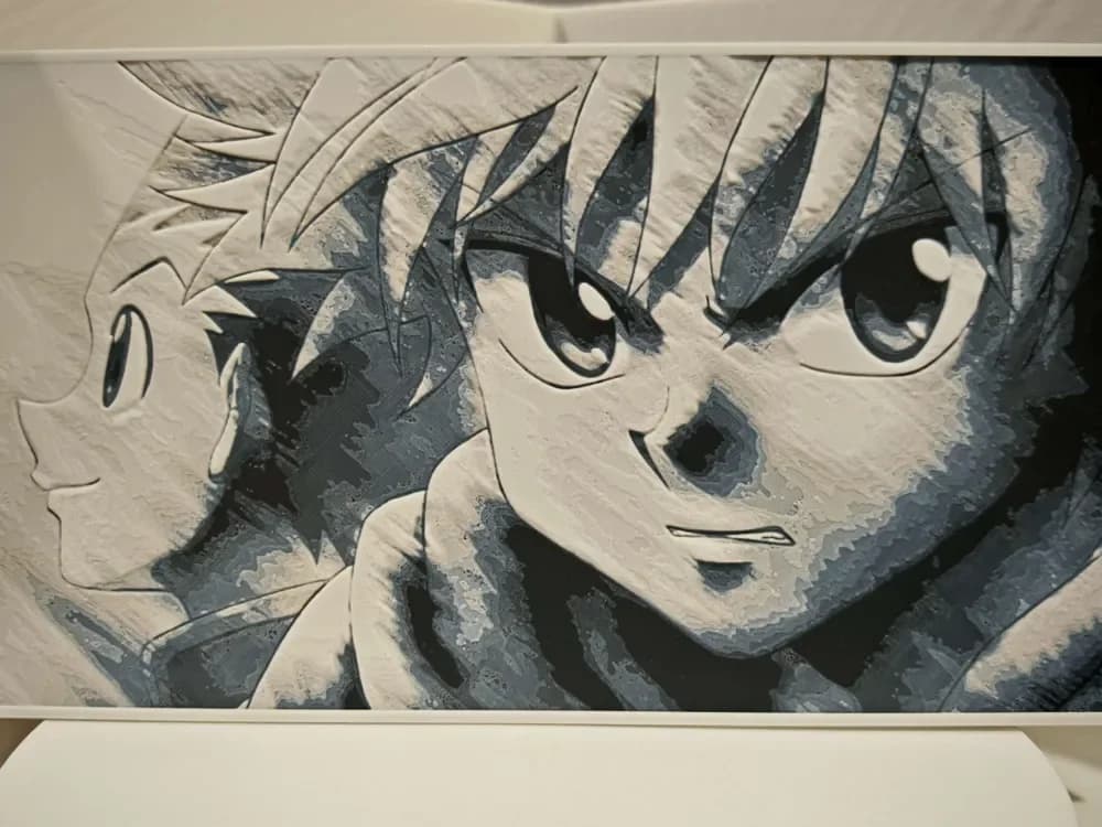 Gon and Killua - Hunter X Hunter by bzz999 HueForge model: Gon and Killua - Hunter X Hunter by bzz999