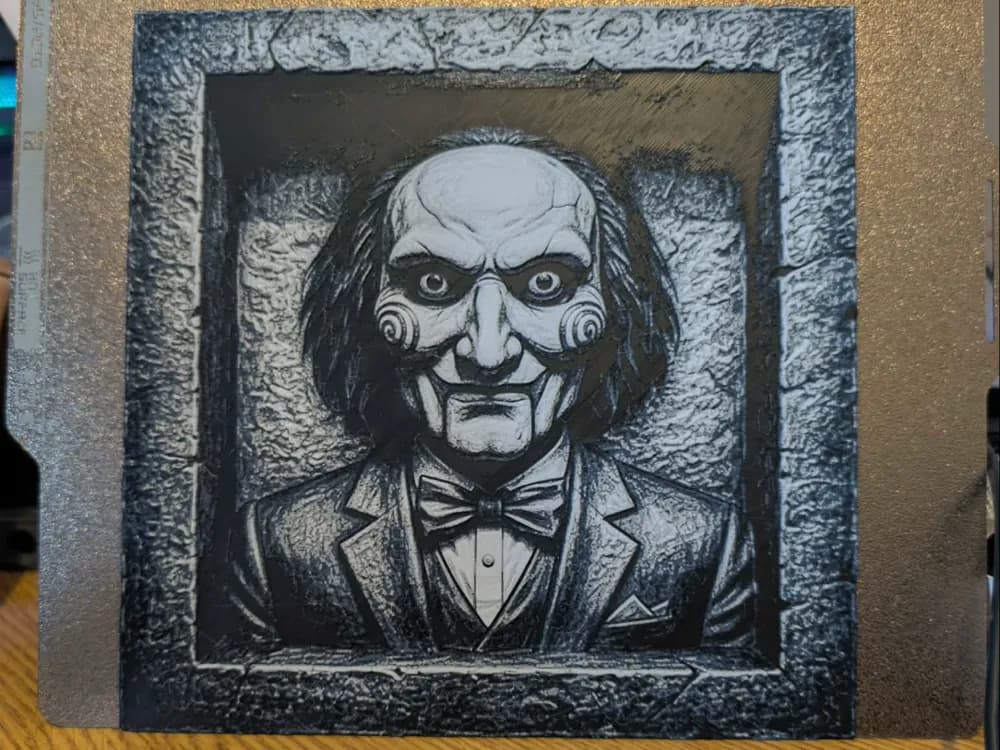 Billy the puppet - horror hueforge by 3dGlow HueForge model: Billy the puppet - horror hueforge by 3dGlow