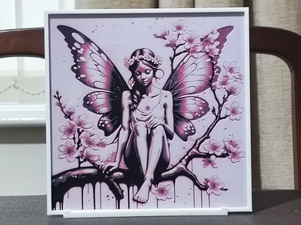 Fairy In Pink - 3 Color by BoDad HueForge model: Fairy In Pink - 3 Color by BoDad
