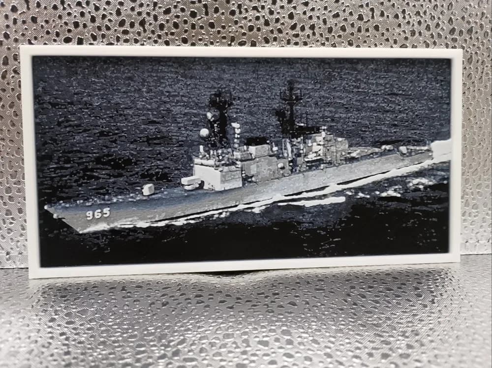 USS Kinkaid (DD-965) – Hueforge by Borishotch Industries HueForge model: USS Kinkaid (DD-965) – Hueforge by Borishotch Industries