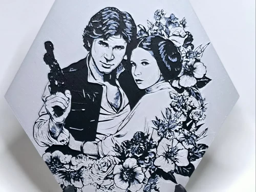 Han & Leia Hueforge Han & Leia Hueforge