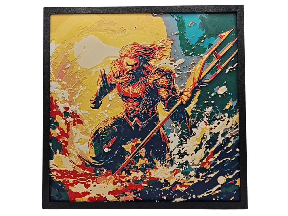 Aquaman by BusyKikiBee HueForge model: Aquaman by BusyKikiBee