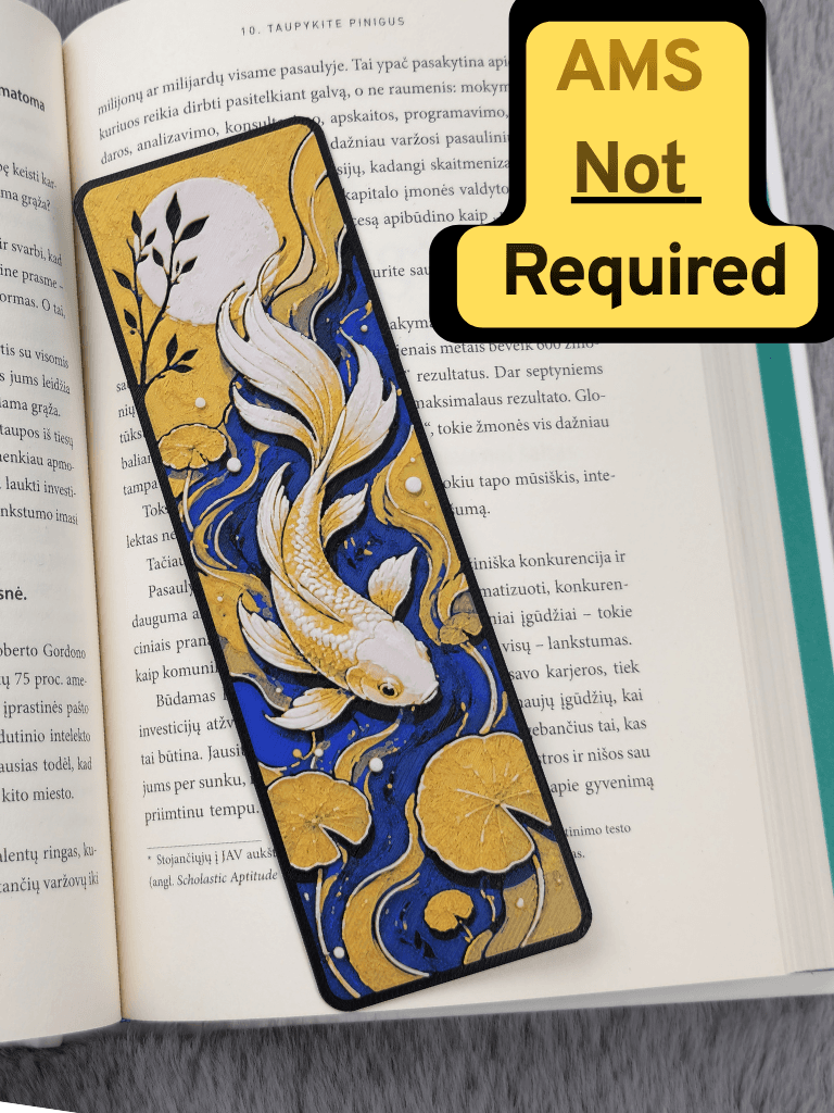 Golden Koi Moonlight Bookmark Golden Koi Moonlight Bookmark