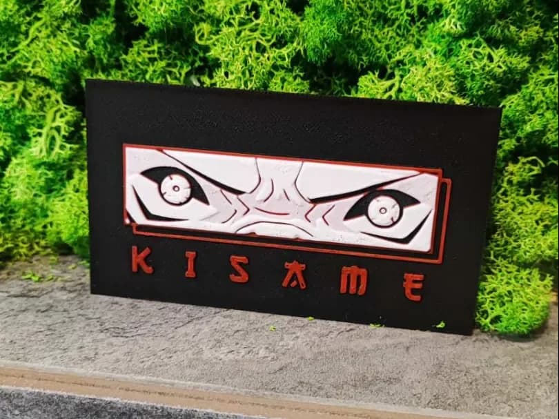 Kisame gift card by Garuda3D HueForge model: Kisame gift card by Garuda3D
