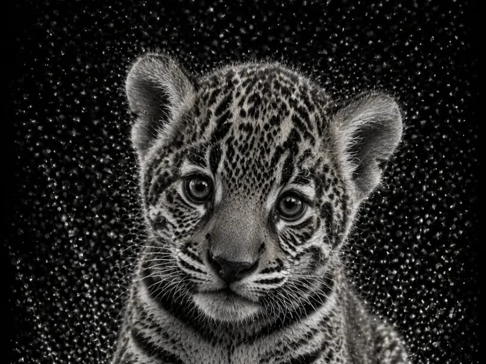 Baby Jaguar – Baby Animal Series EASY PRINT by Hueforge Maker HueForge model: Baby Jaguar – Baby Animal Series EASY PRINT by Hueforge Maker