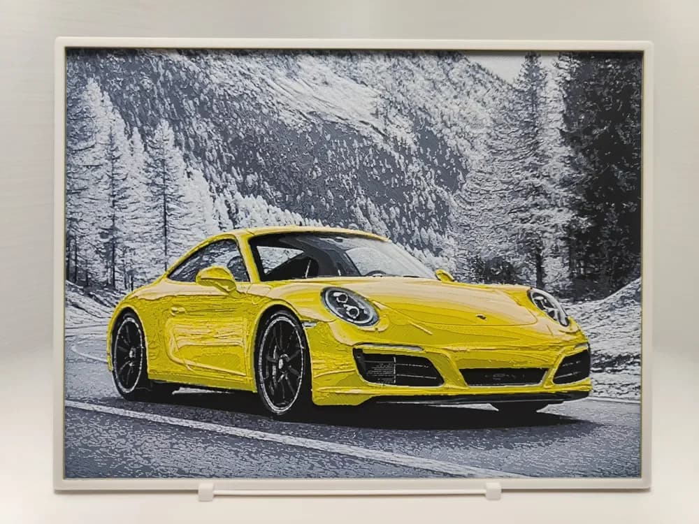 Porsche 911 - Hueforge by BeaN HueForge model: Porsche 911 - Hueforge by BeaN