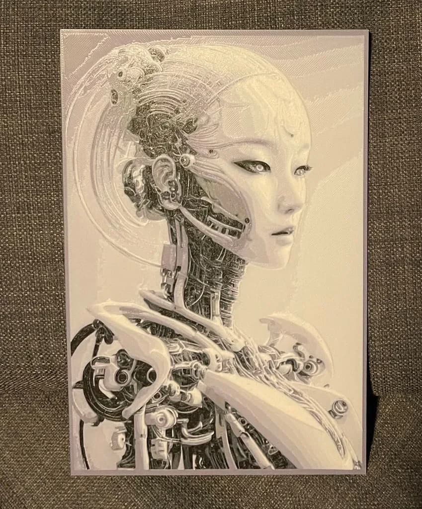 Cyborg Girl - Hueforge Print by cyanidesugar HueForge model: Cyborg Girl - Hueforge Print by cyanidesugar
