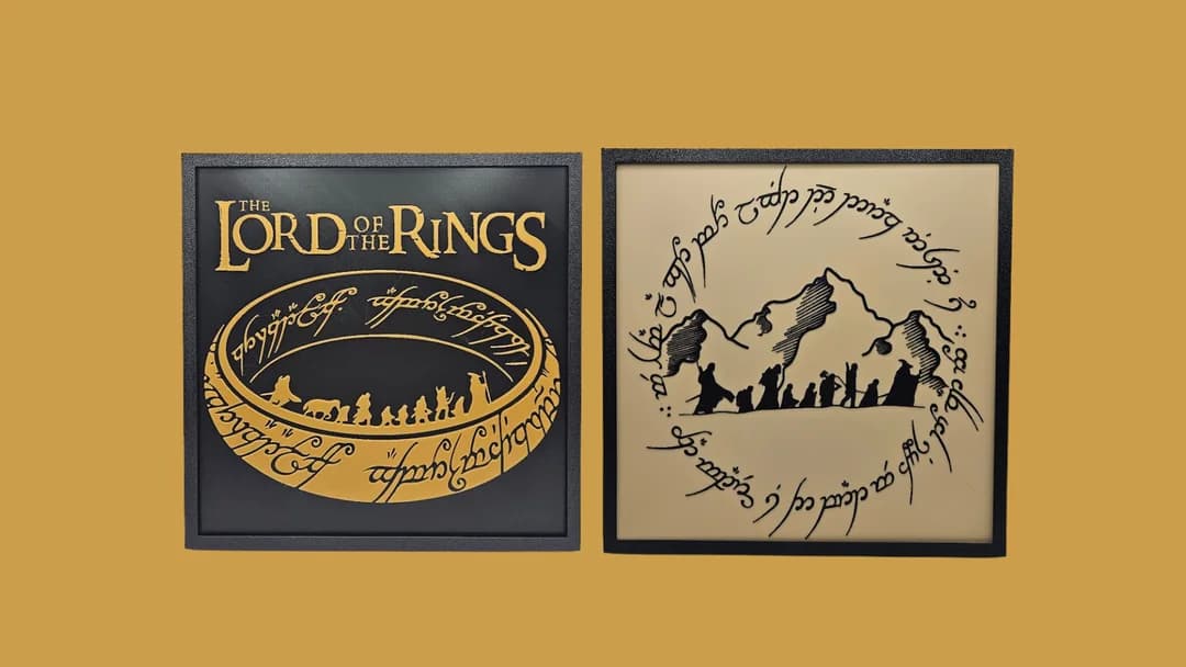 Lord of the Rings bundle by BusyKikiBee HueForge model: Lord of the Rings bundle by BusyKikiBee