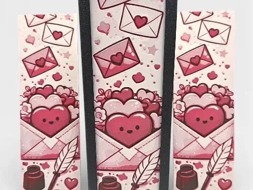 Love Note 50mm x 150mm Bookmark by MythicHue's HueForge model: Love Note 50mm x 150mm Bookmark by MythicHue's
