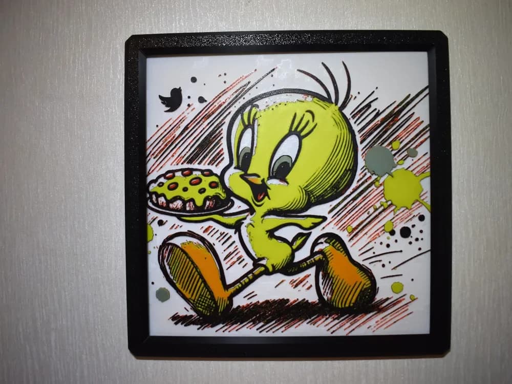 Tweetie Pie Hueforge by Chris B HueForge model: Tweetie Pie Hueforge by Chris B