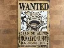 One Piece - WANTED - Monkey D Luffy by Pretty Okay Prints HueForge model: One Piece - WANTED - Monkey D Luffy by Pretty Okay Prints