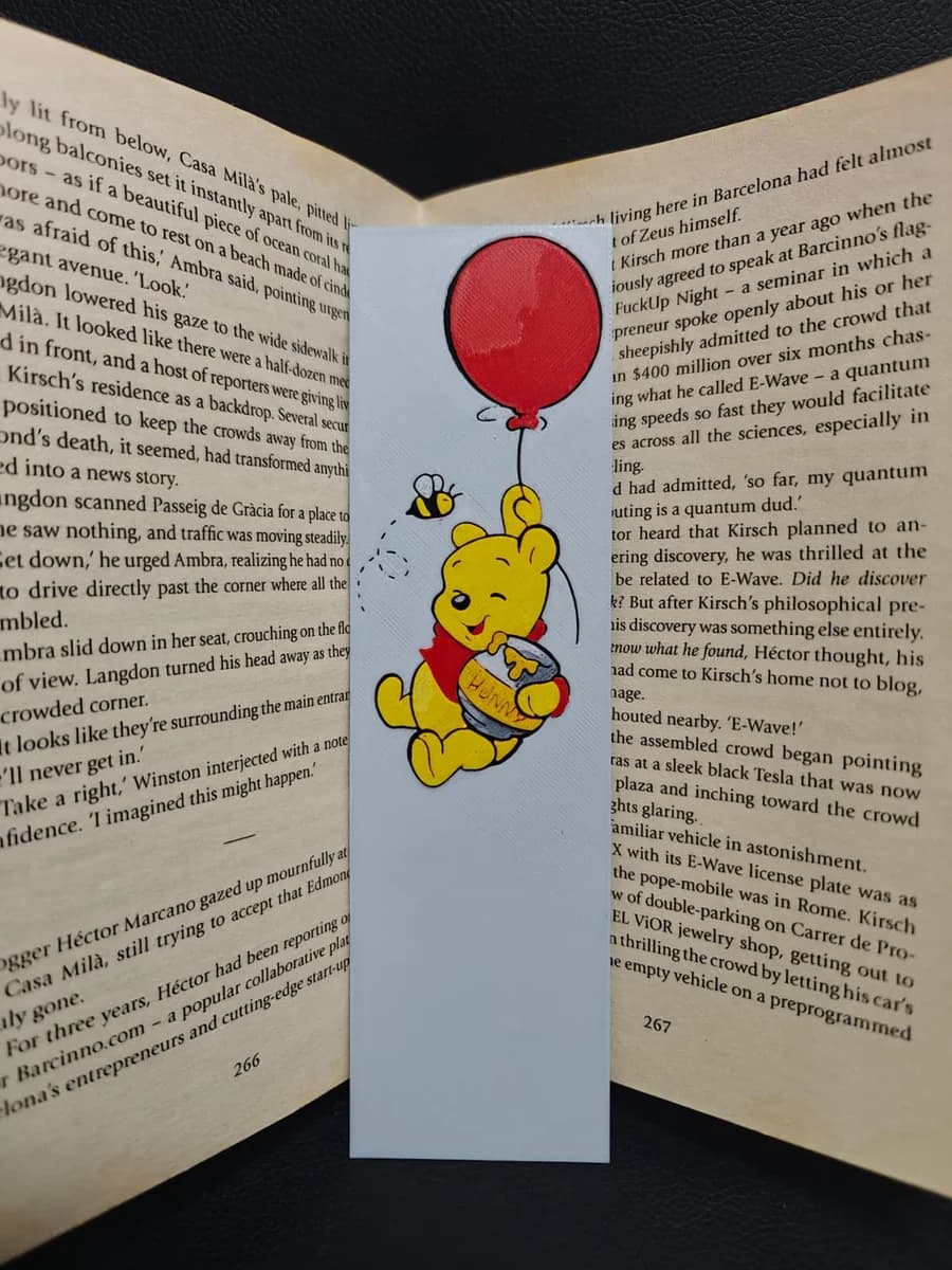 Winnie the Pooh Bookmark Set by TheHueforgeLady HueForge model: Winnie the Pooh Bookmark Set by TheHueforgeLady