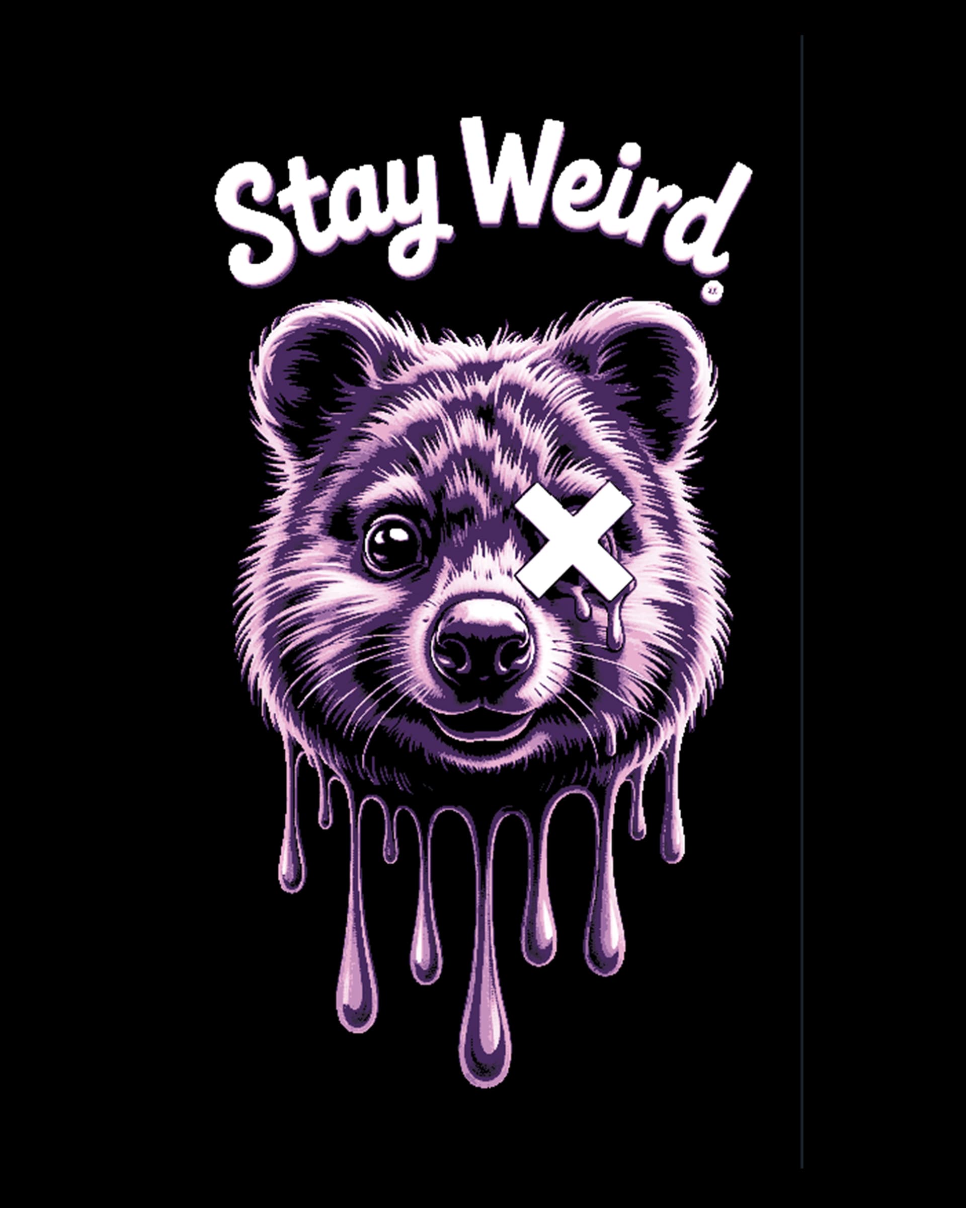 Say it with a Sign - Stay Weird by BooneCo3d HueForge model: Say it with a Sign - Stay Weird by BooneCo3d