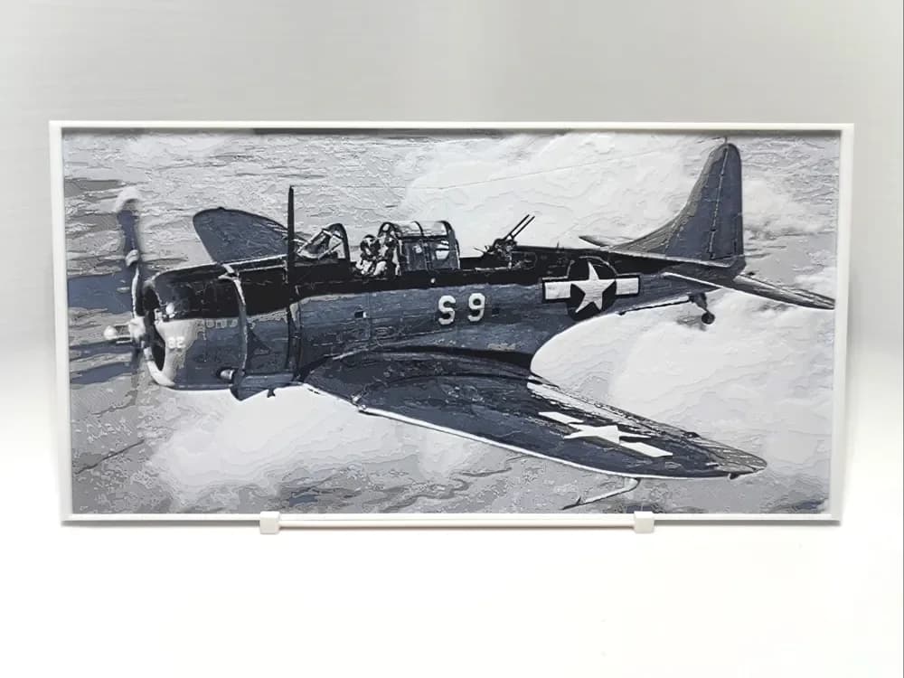 Douglas SBD Dauntless - Hueforge by BeaN HueForge model: Douglas SBD Dauntless - Hueforge by BeaN