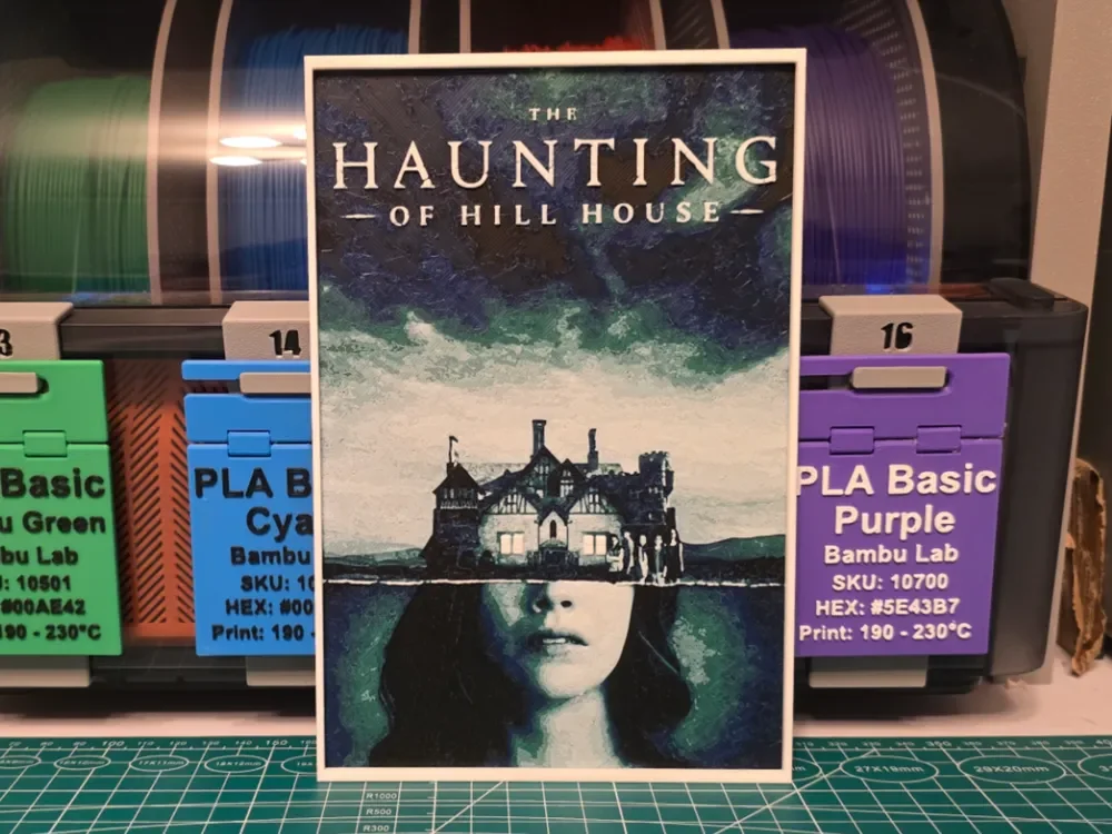 HueForge model: The Haunting of Hill House Poster - Hueforge Art by Lumpy3D