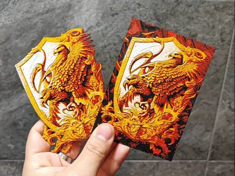 Eagle cards by Garuda3D HueForge model: Eagle cards by Garuda3D