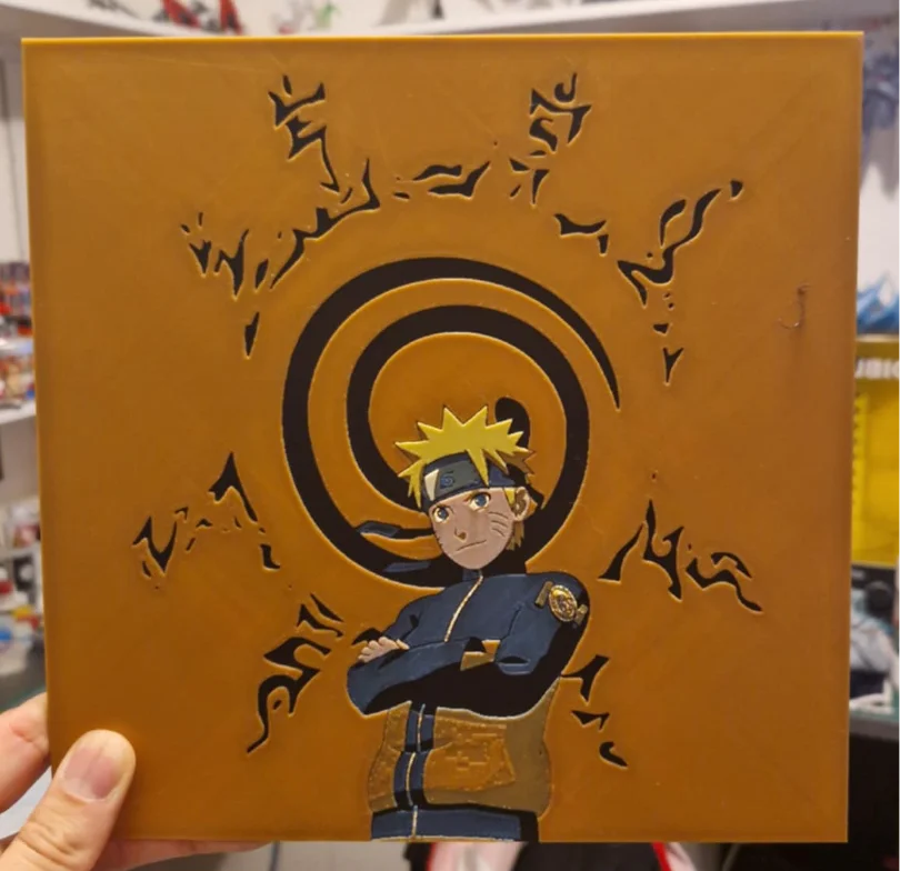 Naruto Uzumaki Hueforge by Dakiren HueForge model: Naruto Uzumaki Hueforge by Dakiren