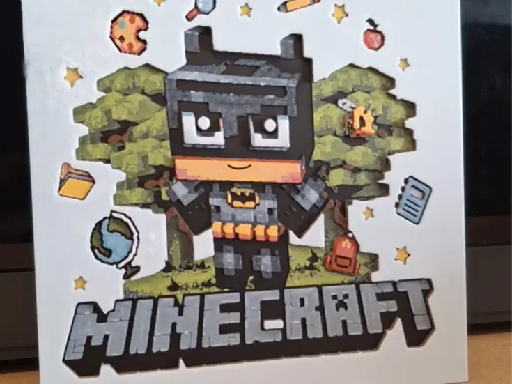 Batman minecraft 15cm x 15cm Batman minecraft 15cm x 15cm