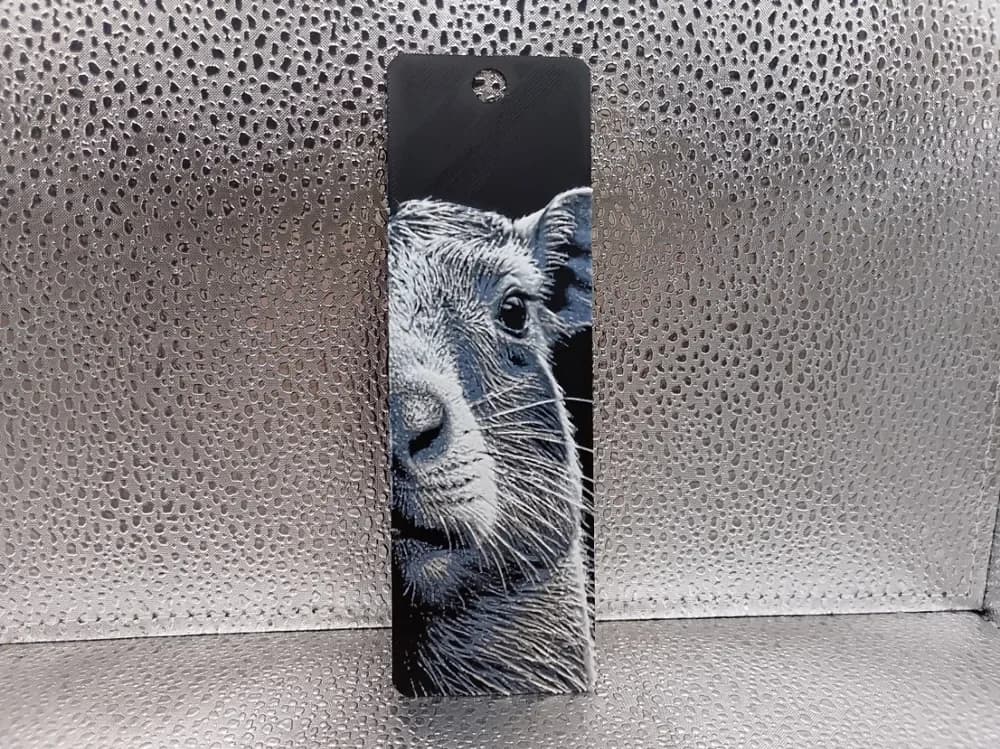 Capybara Bookmark – Hueforge by Borishotch Industries HueForge model: Capybara Bookmark – Hueforge by Borishotch Industries
