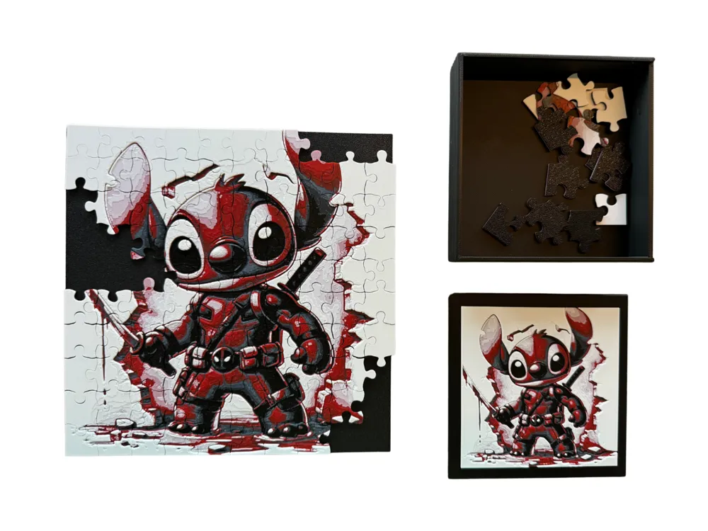 HueForge model: Stitchpool - Puzzle & Lid by Canadian Gamer