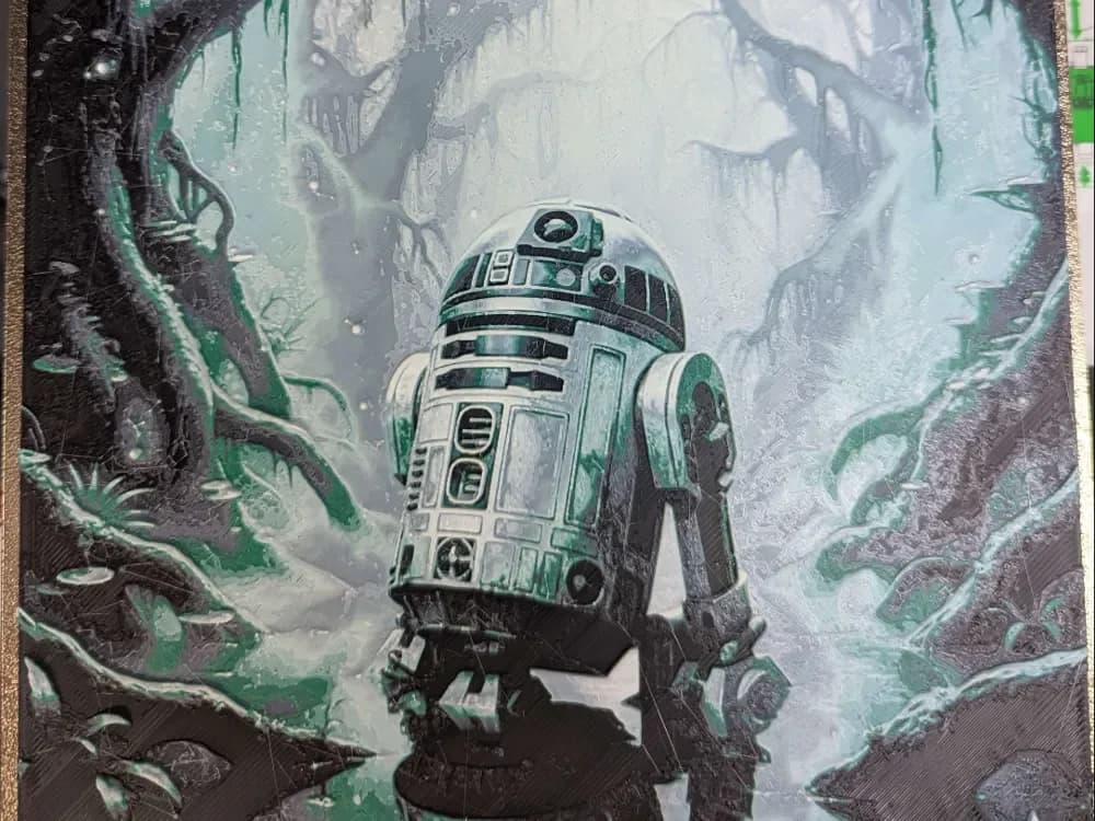 hueforge r2d2 v3 Artoo-Detoo by ZombiePaint3D HueForge model: hueforge r2d2 v3 Artoo-Detoo by ZombiePaint3D