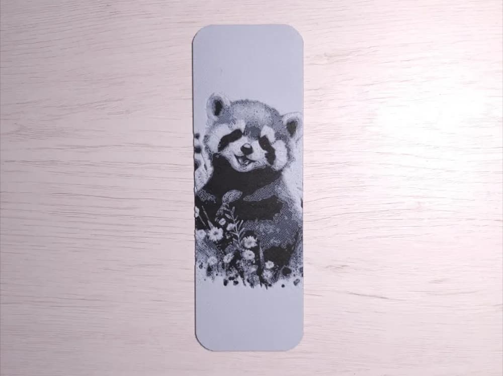 Red Panda 1 Bookmark by Atrus Design HueForge model: Red Panda 1 Bookmark by Atrus Design