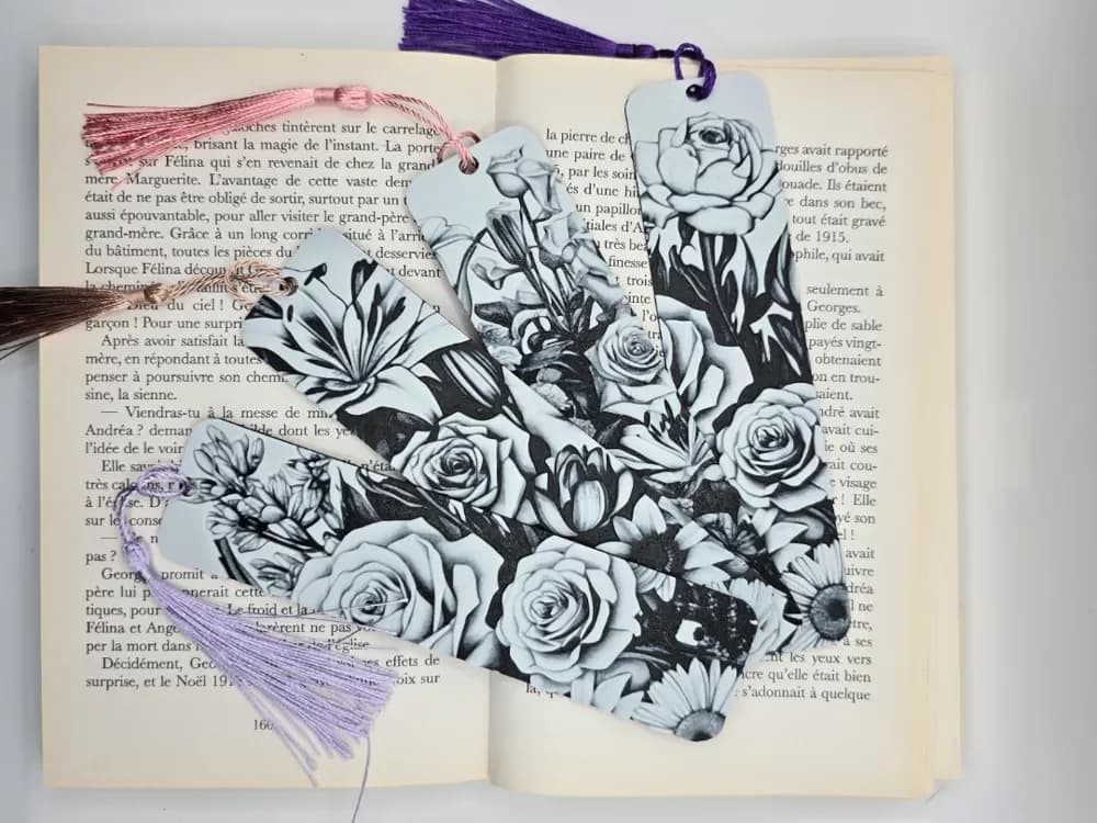 Bookmarks Flowers by Kactus Fpv HueForge model: Bookmarks Flowers by Kactus Fpv